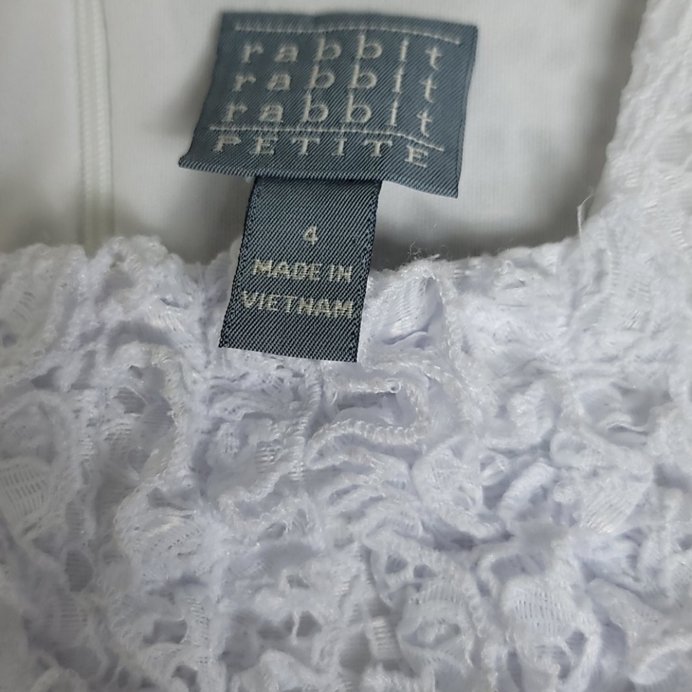 rabbit white petite white lace dress - Picture 3 of 4